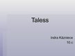 Презентация 'Taless', 1.