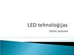 Презентация 'LED tehnoloģijas', 1.