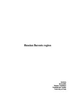 Реферат 'Russian Barents Region', 1.