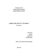 Эссе 'Analysis of R.Graves’s “The Shout”', 1.