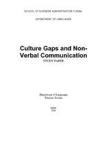 Конспект 'Culture Gaps and Non-Verbal Communication', 1.