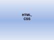 Презентация 'HTML un CSS', 1.