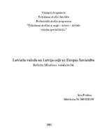 Реферат 'Latviešu valoda un Latvija ceļā uz Eiropas Savienību', 1.