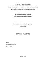 Отчёт по практике 'Komercbanku operācijas: Swedbank AS', 1.
