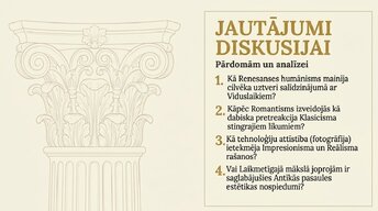 Презентация '10 mākslas laikmeti un to vizuālā valoda', 14.