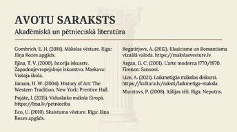 Презентация '10 mākslas laikmeti un to vizuālā valoda', 15.