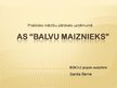 Презентация 'Prakses atskaite a/s "Balvu maiznieks"', 1.
