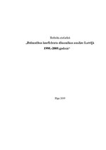 Реферат 'Dzimstības koeficienta dinamikas analīze Latvijā no 1998.-2008.gadam', 1.