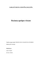 Отчёт по практике 'Aprūpes plāns. Ķirurģijas nodaļa', 1.