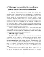 Реферат 'Komunikācija kā menedžmenta funkcija viesnīcā "Kolonna Hotel Rēzekne"', 20.