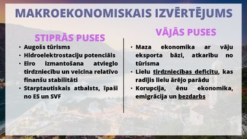 Реферат 'Melnkalnes makroekonomiskās situācijas izvērtējums  un tās realizētas makroekono', 28.