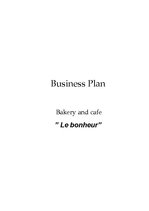 Бизнес план 'Bakery and Cafe "Le Bonheur"', 1.