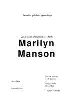 Реферат 'Marilyn Manson', 1.