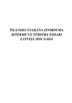 Дипломная 'Islandes vulkāna izvirduma ietekme uz tūrisma nozari Latvijā 2010.gadā', 1.