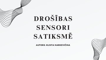 Презентация 'Drošības sensori satiksmē', 1.