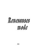 Реферат 'Renesanses mode', 1.