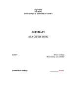 Реферат 'ATA cietie diski', 1.