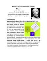 Конспект 'Pitagora devums ģeometrijas attīstībā', 1.