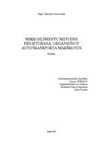 Реферат 'Mikroelementu metodes pielietošana, organizējot autotransporta maršrutus', 1.