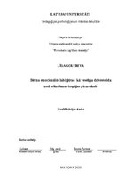 Дипломная 'Bērna emocionālās labizjūtas  kā veselīga dzīvesveida nodrošināšanas iespējas pi', 1.