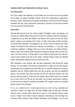 Эссе 'School trips and their educational value', 1.