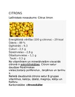 Конспект 'Citrons un citronskābe', 1.