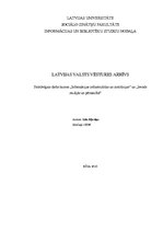 Реферат 'Latvijas Valsts vēstures arhīvs', 1.