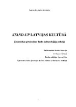 Реферат 'Stand-up Latvijas kultūrā', 1.