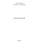 Реферат 'Corporate Tax in the UK', 1.
