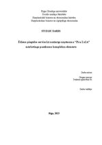 Реферат 'Ēdienu piegādes serviss kā nozīmīgs uzņēmuma “Pica LuLū”  mārketinga pasākumu ko', 1.