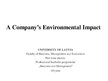 Презентация 'A Company's Environmental Impact', 1.