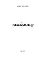 Реферат 'Indian Mythology', 1.