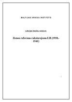 Реферат 'Zemes reformas raksturojums Latvijas Republikā 1918.-1940.g.', 1.