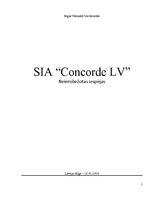 Бизнес план 'SIA "Concorde LV"', 1.