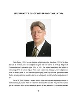 Реферат 'The Negative Image of the President of Latvia', 6.