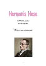 Реферат 'Hermanis Hese - biogrāfija un literārā daiļrade', 1.