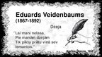 Презентация 'Eduards Veidenbaums', 1.