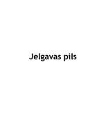 Реферат 'Jelgavas pils', 1.