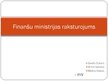 Презентация 'Finanšu ministrijas raksturojums', 1.