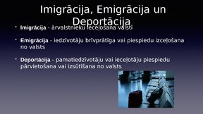 Презентация 'Iedzīvotāju migrācijas problēma Latvijā', 6.