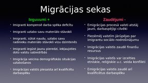 Презентация 'Iedzīvotāju migrācijas problēma Latvijā', 7.