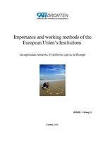 Реферат 'Importance and Working Methods of the European Union’s Institutions ', 1.