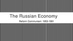 Презентация 'Summary for a Book "The Russian Economy" by Steven Rosefielde', 1.