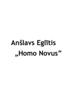 Эссе 'A.Eglītis "Homo Novus"', 4.