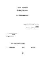 Отчёт по практике 'Prakses pārskats a/s "Hansabanka" (Swedbank)', 1.