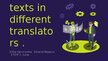 Презентация 'Comparison of texts in different translators', 1.