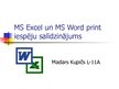 Презентация 'MS Word un Excel file print iespēju salīdzinājums', 1.