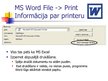 Презентация 'MS Word un Excel file print iespēju salīdzinājums', 10.