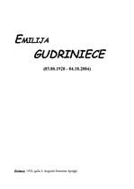 Реферат 'Emilija Gudriniece - ķīmiķe', 1.