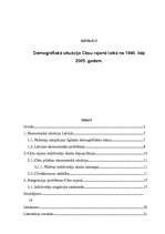 Реферат 'Demogrāfiskā situācija Cēsu rajonā laikā no 1990. līdz 2005. gadam', 1.